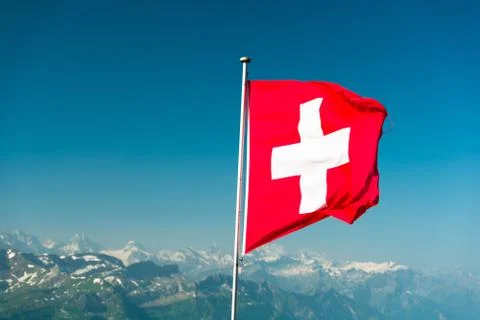 Swiss flag Foto stock