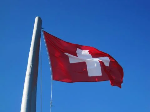 Swiss flag Foto stock