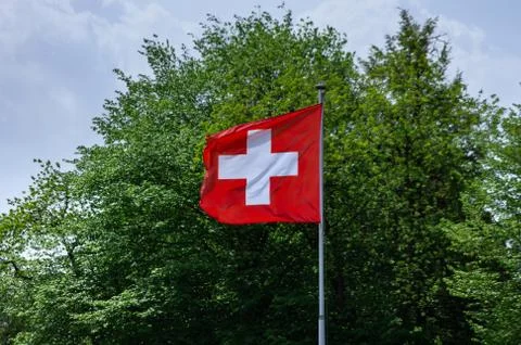 Swiss flag Fotos de archivo