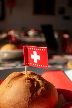 Swiss flag Stock Photos