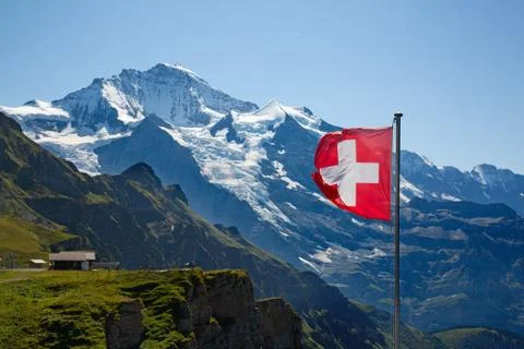 Swiss flag Stock Photos