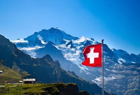 Swiss flag Stock Photos