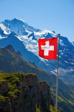 Swiss flag Foto stock