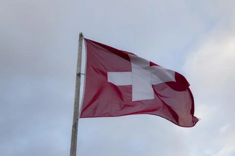 The Swiss flag Stock Photos