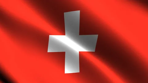 Swiss flag waving in the wind. Looping animation Stock-Footage 39792242
