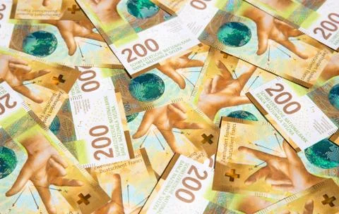 Swiss francs Stock Photos