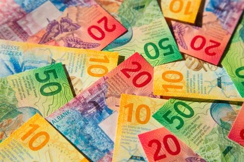 Swiss francs Stock-Fotos