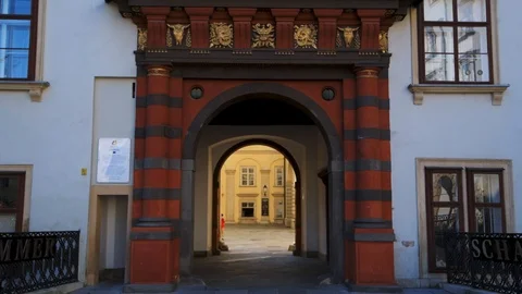 The Swiss Gate in the Hofburg complex in Vienna, Austria Stock Footage 114354953