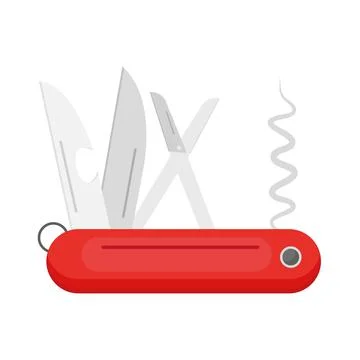 Swiss knife tools Stock Illustration