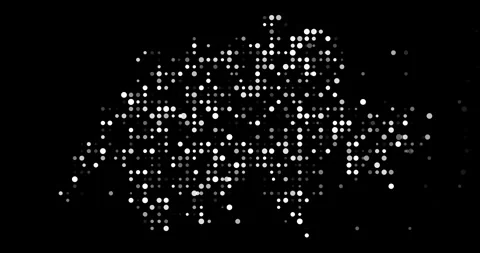 Swiss Map Animation with Abstract Dot Flow Video stock 313592460