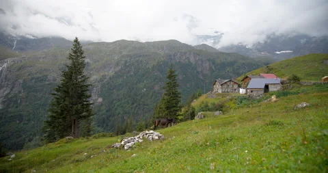 Swiss Mountain Hotel Stock Footage 169899693