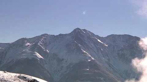 Swiss Mountain Pan Stock Footage