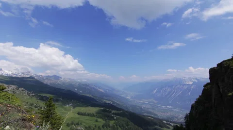 Swiss mountain time-lapse Stock Footage 41502725
