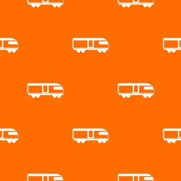 Swiss mountain train pattern seamless Stock Illustration