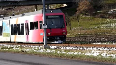 Swiss railways, Vaud Video stock 21176044