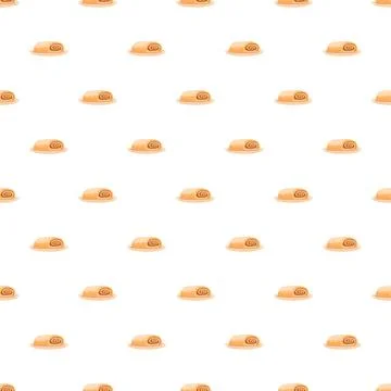 Swiss roll cakes seamless pattern background Stock Illustration