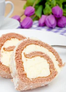 Swiss roll Stock Photos