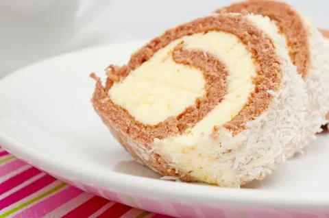Swiss roll Stockfoto's