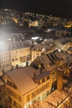 Swiss roofs Stock Photos