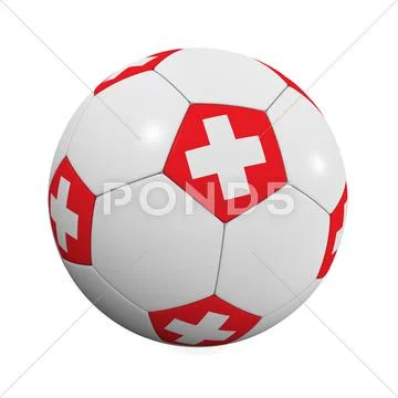 Swiss soccer ball Stock Illustration