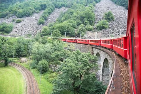 Swiss train Stock Photos