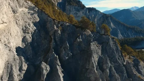 Swiss valley from above 스톡 동영상 90762381