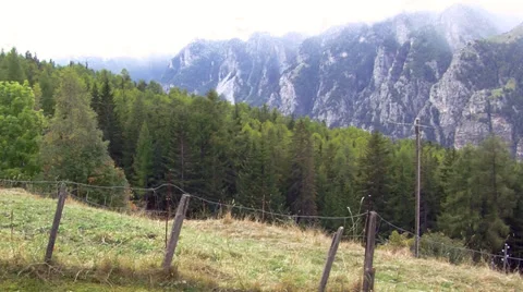 Swiss valley view Stock Footage 32510709