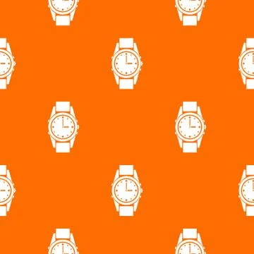 Swiss watch pattern seamless Stock Illustration