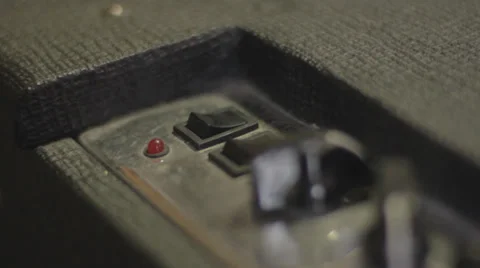 Switch off an amp Stock Footage 33828703