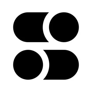 Switch on and off buttons black glyph ui icon Stock Illustration