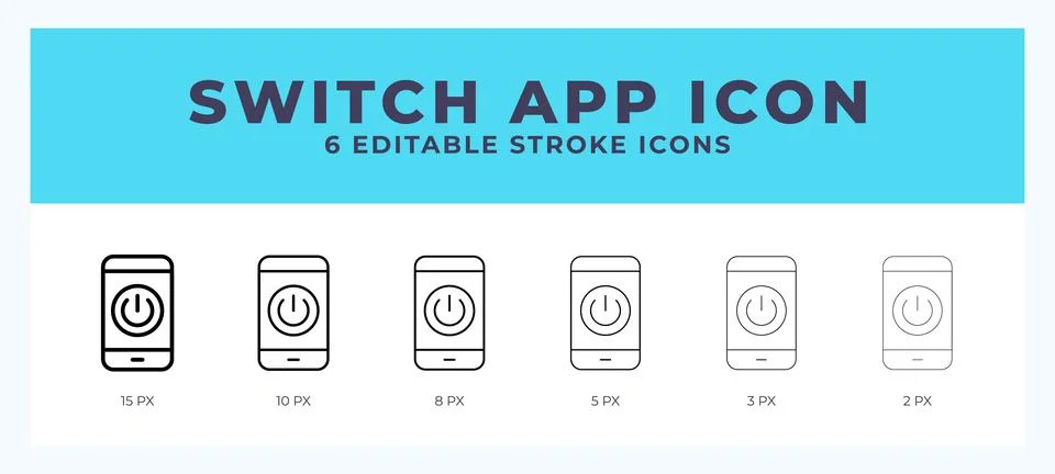 Switch app line icon. High quality icon symbol for web design. App Illustrazione stock