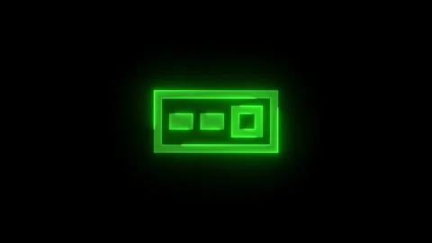 Switch apps stroke icon glowing neon animation Stock Footage 289521254