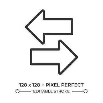 Switch arrow linear icon 스톡 일러스트