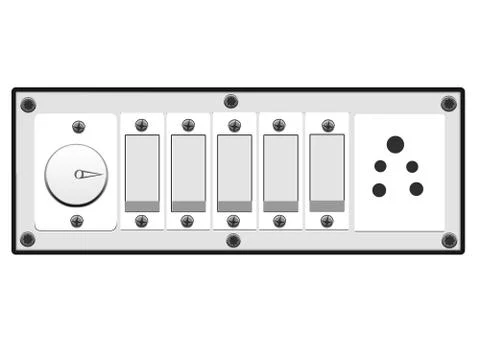 Switch board beautiful illustration Stock Illustration