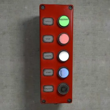 Switch Board Rail Remote Control Drive 3D Model