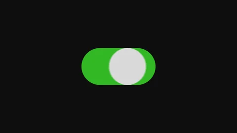 Switch button  grey green phone open close 4K 1920x1080 HD Stock Footage 142828111
