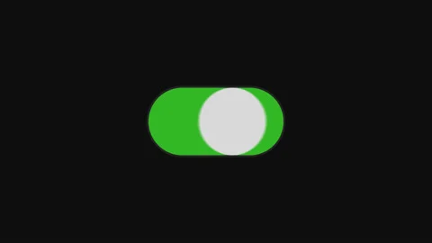 Switch button  grey green phone open close 4K 1920x1080 HD stroke Stock Footage