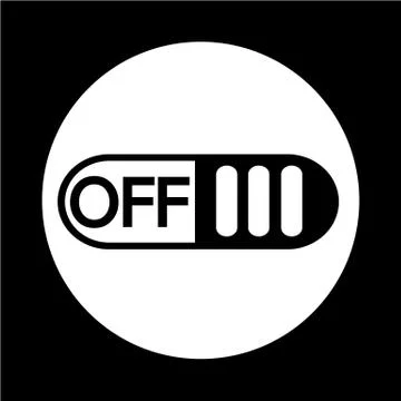 Off switch button icon Illustrazione stock