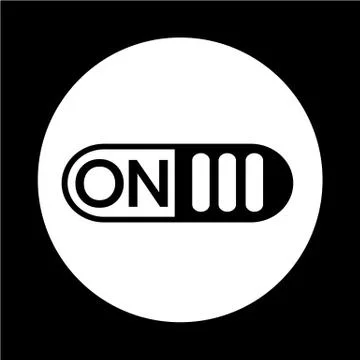 On switch button icon Stock Illustration