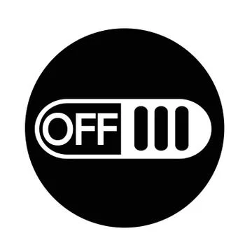 Off switch button icon Stock Illustration