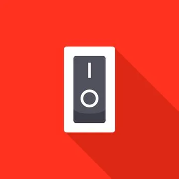 Switch button or turn on turn off power Stock Illustration