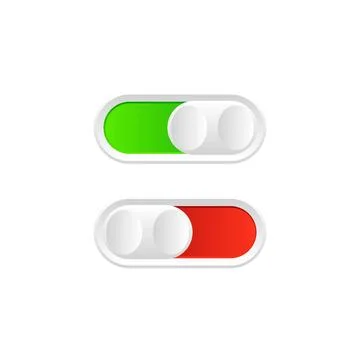 Switch button or turn on turn off power Stock Illustration