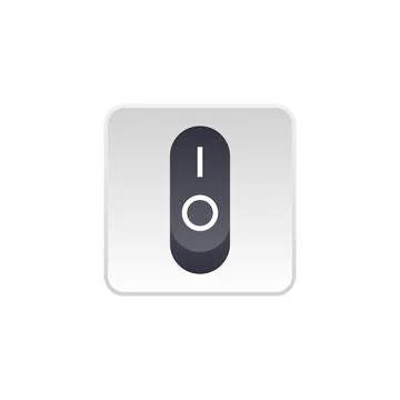 Switch button or turn on turn off power Stock Illustration