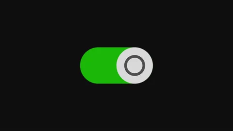 Switch button red green phone open close 4K 1920x1080 HD animation Stock Footage 142836116