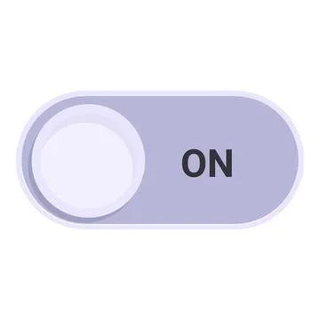On off switch button showing power control Stock Illustration