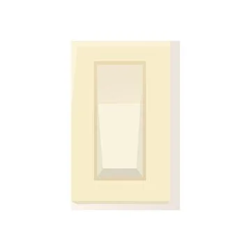 Switch button, turn on electricity controller in cartoon style isolated on white イラスト素材