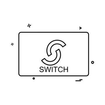 Switch card icon design vector Stock Illustration