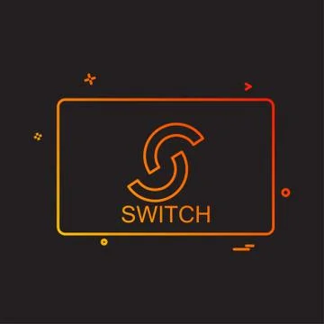 Switch card icon design vector Stock Illustration