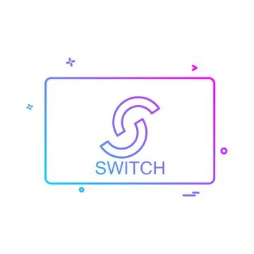 Switch card icon design vector Illustrazione stock