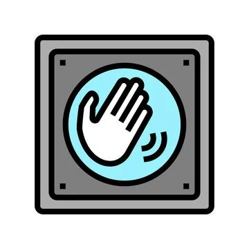 Switch contactless color icon vector illustration Stock Illustration